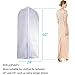 EANXO Garment Bag for Storage 60 inch Lightweight Clear White PEVA Breathable Winter Coats Bags (Set of 6) with Study Full Zipper for Long Dress Clothes Storage Closet