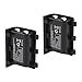 Tera 2Pcs 2400mAh Rechargeable Replacement Battery Pack for XBOX ONE Controller with Charge Cable Black with Tera Dust Cloth