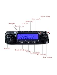 Retevis RT 9000D VHF Transceptor de radio móvil 220 260MHz 60W 50 CTCSS   1024 DCS Car Mobile Radio 200CH Transceptor de radio de radioaficionado aficionado (1 paquete)
