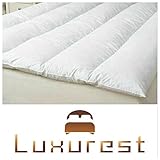 Feather Bed | Pillow Top Mattress Topper | Free Cover Included | This Luxurious Mattress Pad Is the Perfect Addition to Your Current Mattress. (Queen)