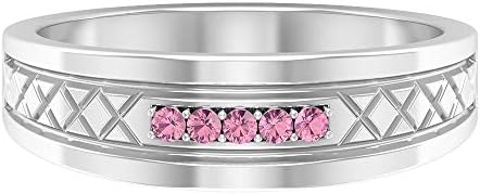 ユニークな結婚指輪 ラウンドシェイプトルマリンリング 10月の誕生石リング アンティーク婚約指輪 ステートメントリング ビンテージアニバーサリーリング 14k ホワイトゴールド Size 17 Bahramradan Com