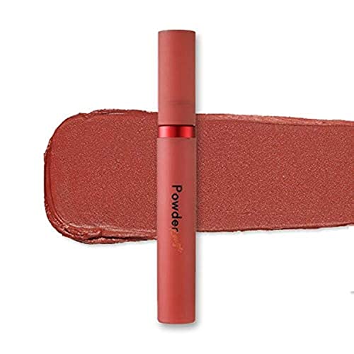 Etude House Powder Rouge Tint (RD302 Newtro Red) Red matte lip stain