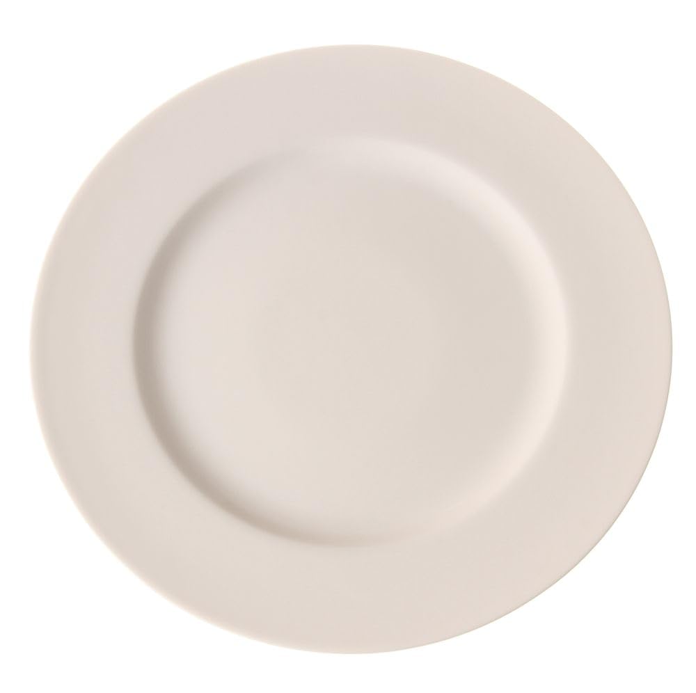 HENDI Plate, flat, reinforced edges, high-quality glaze, high impact and wear resistance, suitable for microwave, dishwasher, ø290mm, porcelain