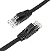 BUSOHE RJ45 Cat6 Flat Ethernet Patch Cable, 5-Pack, 1 Feet, Color-Coded