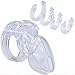 FeiGu Male Chastity Cage Device for Men 13, Short Clear