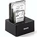 iDsonix Offline Clone Function Dual Bay USB 3.0 to SATA (SATA I/II/III) 2.5/3.5-Inch HDD SSD External Hard Drive Docking Station[UASP Protocol and 2 x 8TB Supported]-Black
