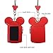 Neck Pouch, CHARMINER Card Holder Wallet, Neck Bag Travel Documents Purse, Cute Animal Shape for Women red