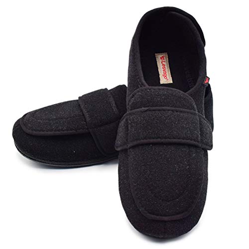 mens diabetic slippers wide width