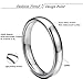 Tungary 4mm Mens Womens Tungsten Carbide Wedding Band Rings Engagement Promise Domed Size 3-14