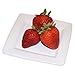 National Imports Dessert Plates Appetizer Small Ceramic Square Plate Set of 4 Mini Snack White