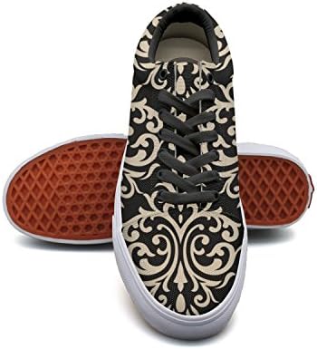 QJSY Boys Fashion Canvas Sneaker Golden Rhombus Low Cut Canvas Sports Shoes