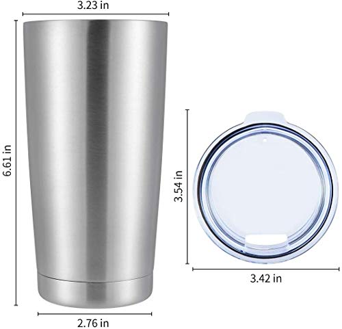 image for Stainless Steel Tumblers Bulk 4-Pack 20oz Double Wall Vacuum Insulated