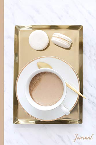 Coffee & Macarons Journal: Caffeine, Java, Coffee Cream, Cookies, Sweets, Desserts - 6 x 9” - Notebook, Diary, Doodle, Write, Notes, Sketch Pad, Notebook, Blank Book