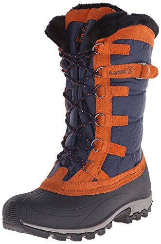 Kamik Women's Snowvalley Insulated Winter Boot, Navy, 11 M US