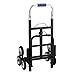 VEVOR Stair Climbing Cart 330lbs Capacity, Portable Folding Trolley with 6 Wheels, Stair Climber Hand Truck with Adjustable Handle for Pulling, All Terrain Heavy Duty Dolly Cart for Stairs
