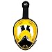 Full Face Snorkel Mask – 180° Panoramic Underwater View Diving Mask – Anti-Fog, Anti-Leak Snorkel Gear – Easybreath Snorkeling Mask for Adults, Kids with Longer Snorkeling Tube and Waterproof Earplugs