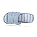 shevalues Women's Soft Indoor Slippers Open Toe Cotton Memory Foam Slip on Home Shoes House Slippers, Teal 250 (Size 6-7)