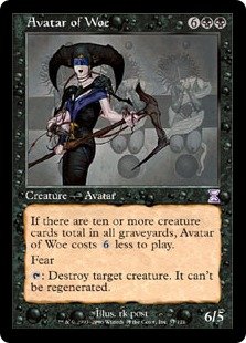 Magic-the-Gathering--Avatar-of-Woe--Timeshifted