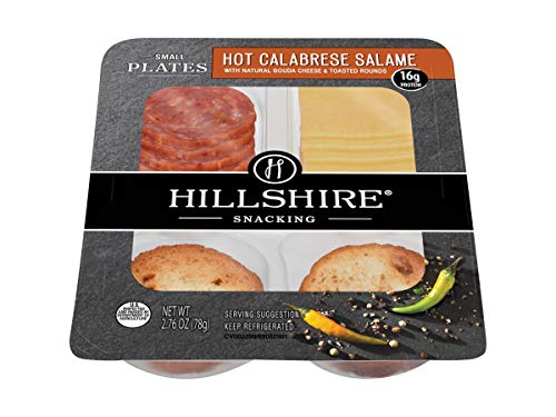 Hillshire Snacking Small Plates, Hot Calabrese Salame with Gouda Cheese, 2.76 oz. (12 count)