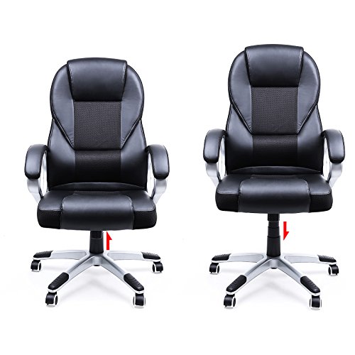SONGMICS-Sedia-da-UfficioStabile-Resistente-Durevole-Altezza-Regolabile-Ergonomica-Nero-OBG22B