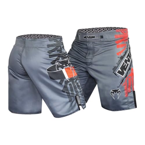 Fightshort Venum Kenji Belt Gray, Tamanho PP