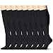 ODIJOO Compression Socks 15-20 mmHg for Men & Women(8 Pairs)-Running,Athletic ,Travel,Medical,Nurses,Shin Splints and Pregnancy