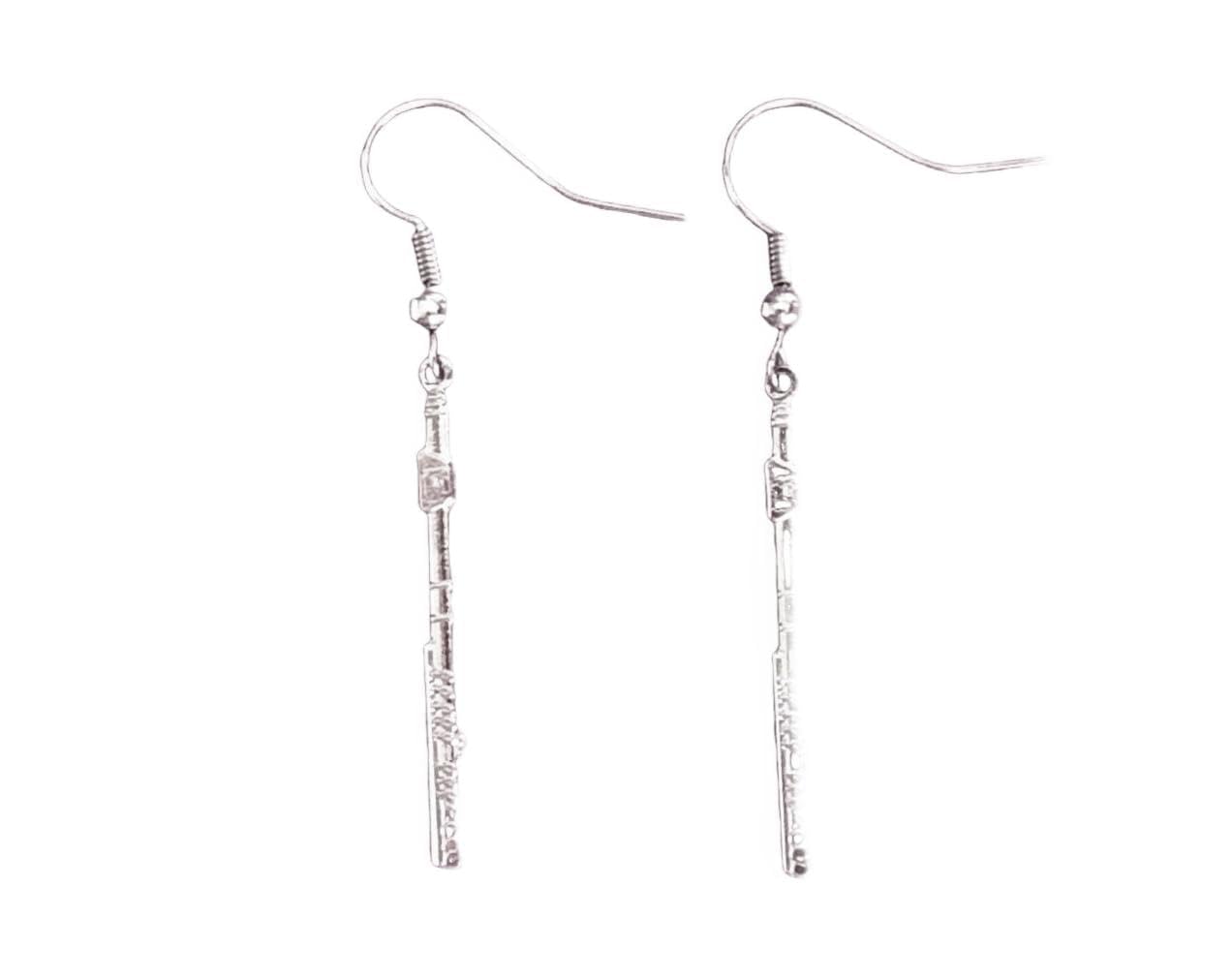 Flute Earrings Rs Hangers Miniblings Music Musician Orchestra Mini Flutes