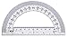 hand2mind 5314A Student Math Protractor, Clear, 20 Count (Pack of 1)