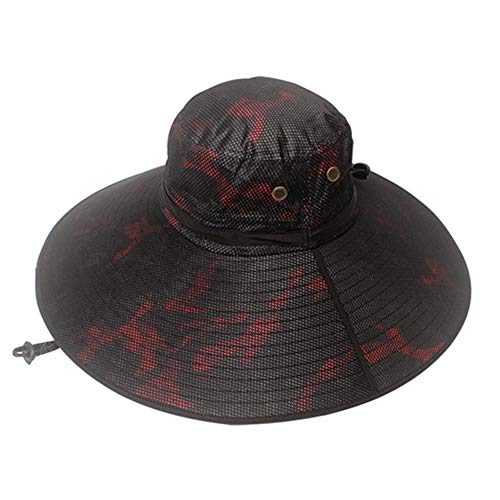 YLX Angelmütze Herren Sommer Uv-Proof Big Boim Sun Boonie Hüte Camouflage Wasserdichter Sonnenschutz Outdoor Hike Hunt… – Bild 5