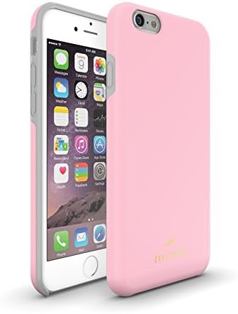 iPhone 6 Protective Phone Case from Mink - Madison Series - Soft-Touch Coating. Detachable Hard Rubber Inner Liner - Slim, Sturdy, Lightweight and Beautiful - Pink and Cool Gray