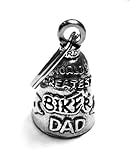 BIKER DAD Guardian® Bell Motorcycle - Harley Accessory HD Gremlin NEW Riding Bell Key Ring Mod Dyna FXR Custom Triumph Heritage Sportster Chopper 1200 Iron 880 Vulcan Goldwing Honda Yamaha Kawasaki Sport Street Road Warrior