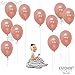 KatchOn, Rose Gold Congrats Balloons - 16 Inch, Pack of 18 | Congratulations Balloons, Graduation Decorations Class of 2024 | Rose Gold Graduation Decorations 2024, Graduation Balloons Class of 2024
