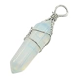 HeroNeo® Natural Crystal Healing Point Pendant Chakra Cut Gemstone Jewelry Necklace New (Opal)