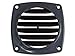 Marine Abs Plastic Black Louvered Round Vent for Boat Caravan & Rv - Five Oceans