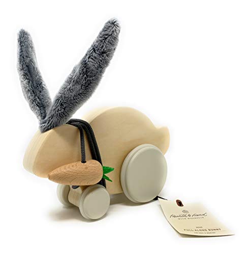 Hearth & Hand with Magnolia Bunny and Carrot Pull Along Toy - Thumbnail 2