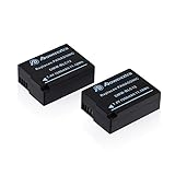 Powerextra 2 Pack Replacement Battery for Panasonic DMW-BLC12, DMW-BLC12E, DMW-BLC12PP and Panasonic Lumix DMC-G85, DMC-FZ200, DMC-FZ1000, DMC-G5, DMC-G6, DMC-G7, DMC-GH2, DMC-GX8, DMC-FZ300K