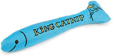 King Catnip Soft Refillable Plush Cat and Kitten Toys Loose Organic Leaves, Sardine