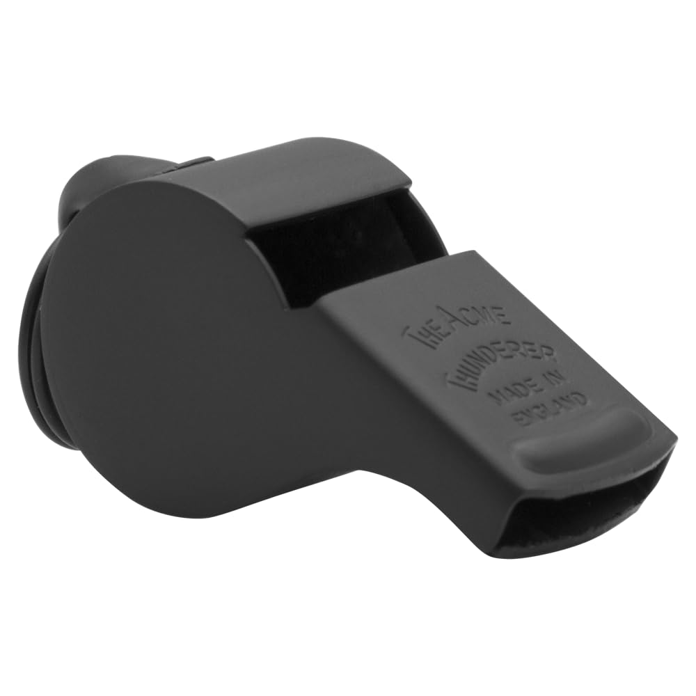ACME Thunderer Whistle No. 58 - Referee, Trainer and Sports Whistle (Matt Black)