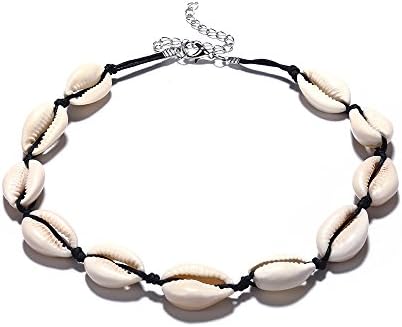 Natural Shell Choker Vintage Velvet Rope Beads Natural Simple Shell Necklace