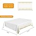 4 Pack Disposable Plastic Tablecloths, 54