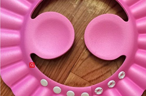 URToys 3pcs Soft Adjustable Shampoo Bath Bathing Shower Cap Hat Wash Hair Shield Hat for Baby Kids Children Hair Cutting protect - Thumbnail 4