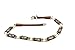 M & F Western Men's Bone Bead Hat Band Brown One Size