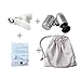 Edoking 60X Zoom Clip-On Type Cellphone Microscope Magnifier with LED/UV Lights for Universal Smartphones iPhone Samsung HTC BlackBerry Nokia Sony and Tablets (Silver)