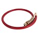 Maxaline Non-Kinking Rubber Lead-in Air Hose 3/8inch x 3FT 300PSI with 1/4inch Solid Brass Swivel Fittings Red