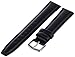 Hadley-Roma Men's MSM881RA-180 18mm Black Oil-Tan Leather Watch Strap