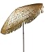 Bayside-21 Tiki Umbrella Thatch Patio Umbrella Tropical Palapa Raffia Tiki Hut Hawaiian Hula Beach Umbrella (8 feet with Tilt, Natural)