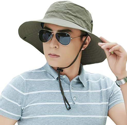 Bscooluvカット帽子 メンズ 定価 つば広帽子 日除け 紫外線対策 軽量 折り畳み バケットハット サンバイザー ひも付け