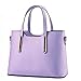 Fashion Road Genuine Leather Womens Shoulder Bags Top-Handle Handbag Tote Purse Bag Purple