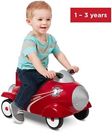 Fusée rétro, Jouet Rouge à Monter pour Tout-Petits de 1 à 3 Ans