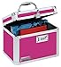 Vaultz Combination Lock Box - Pack of 1-10 x 7.25 x 7.75 Inch Standard Safe with Key and Combo Lock for Important Documents, Medicine & Money - Pink